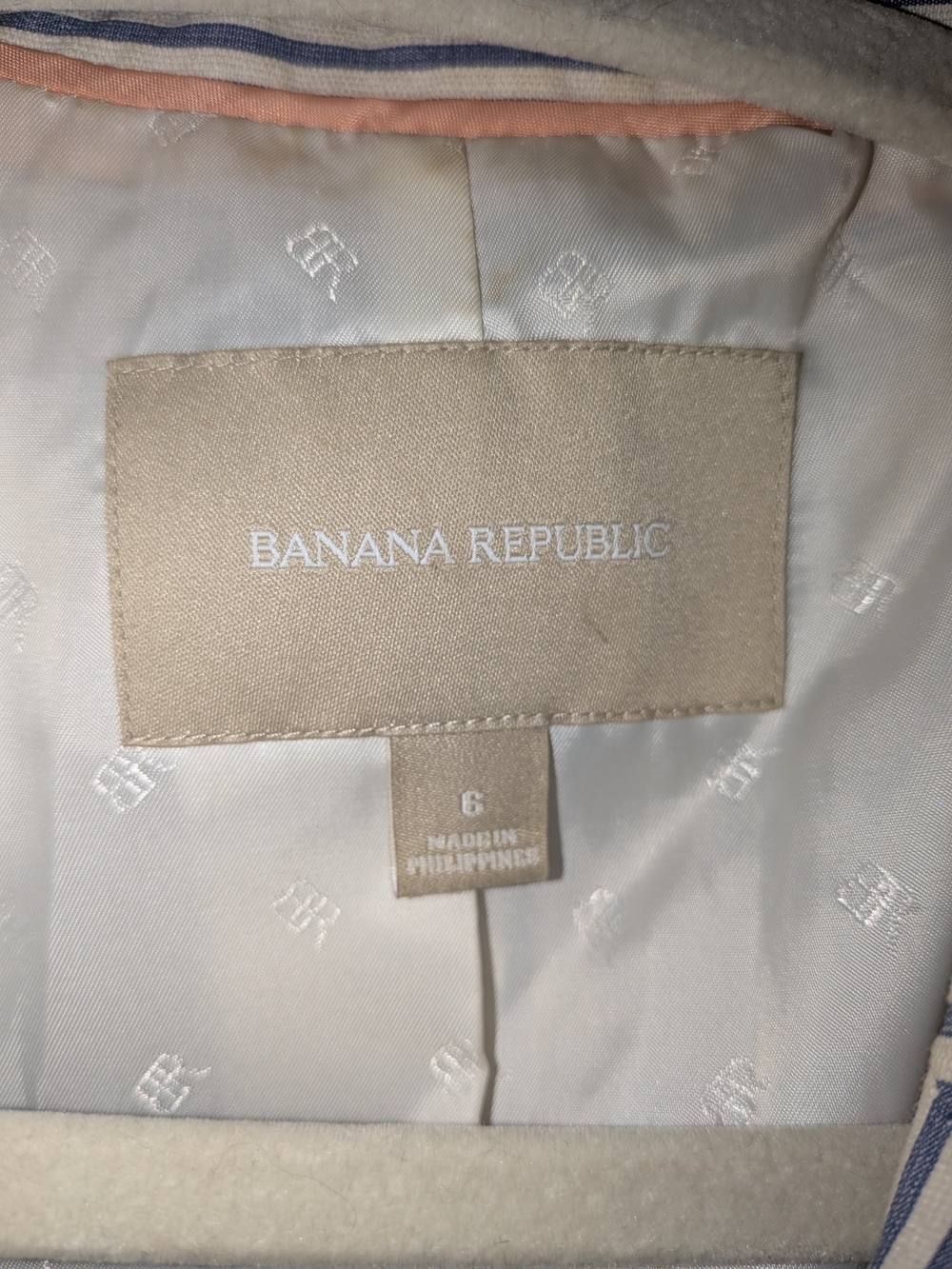 Banana Republic Blue Seersucker Jackst - Picture 2 of 4